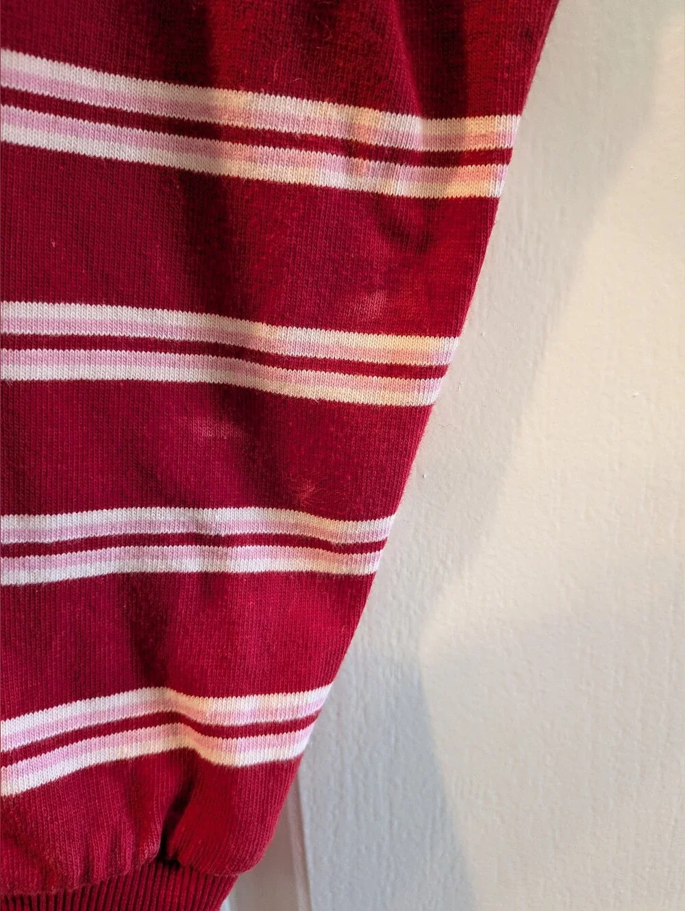 Parke Set Mockneck Sweatshirt & Pants Valentine’s Day Amour Stripes Sz L/XL & S